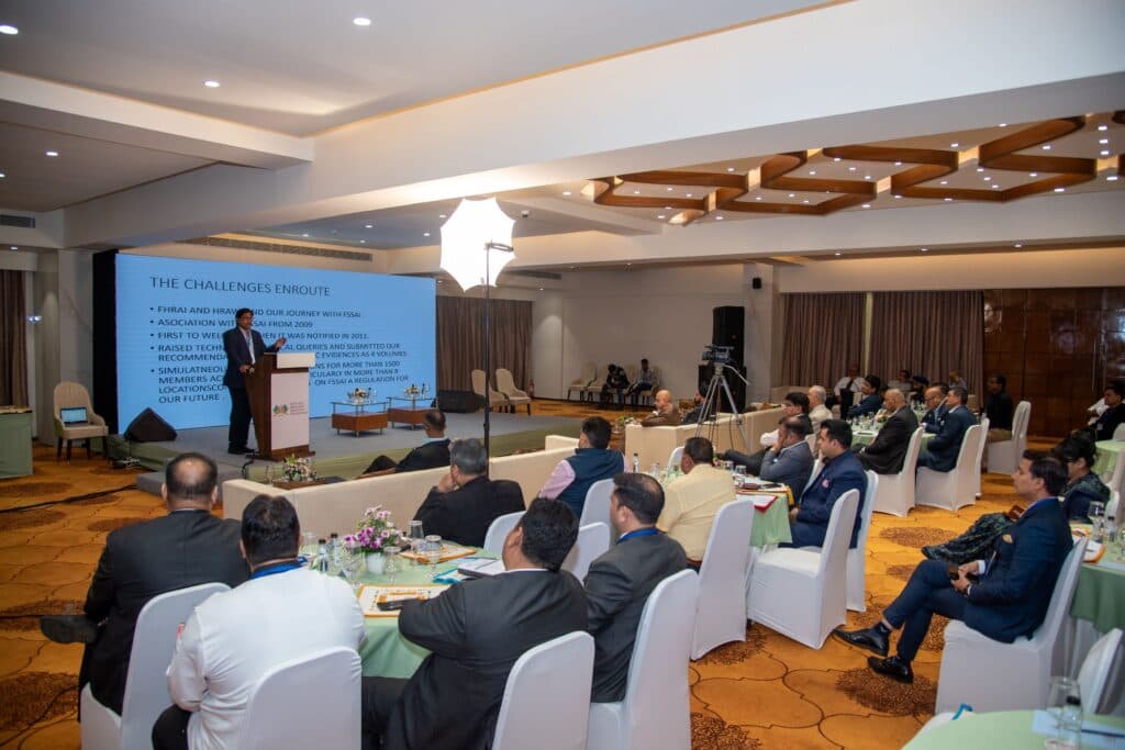 IHM Conclave — founders interacting with hospitality students